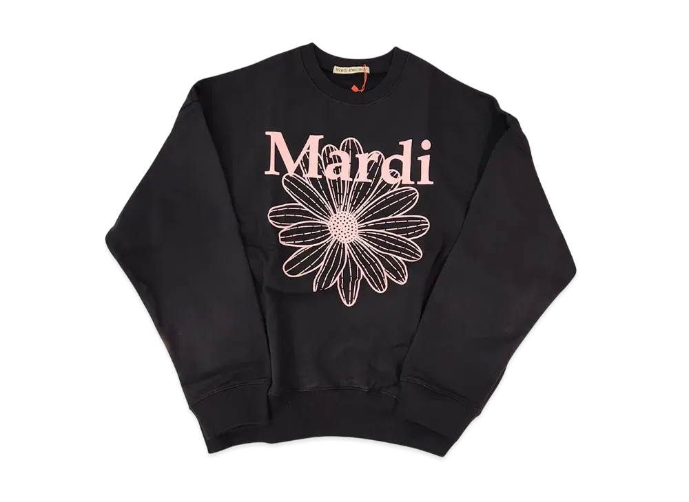 Mardi Mercredi Sweatshirt Flowermardi "Black Pink"
