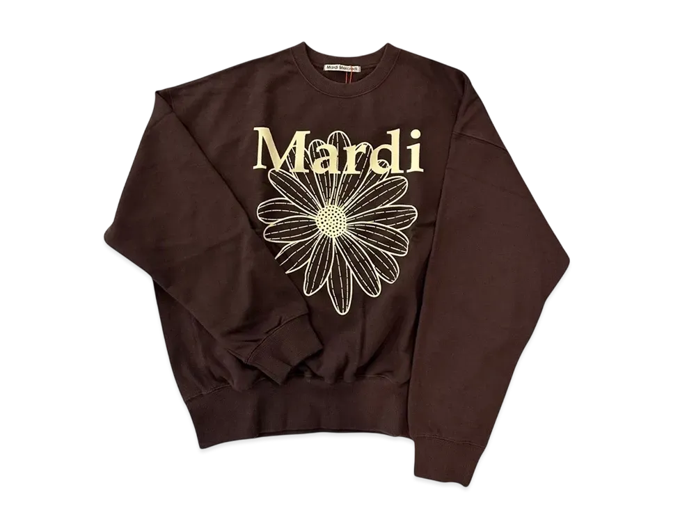 Mardi Mercredi Sweatshirt Flowermardi "Brown Cream"