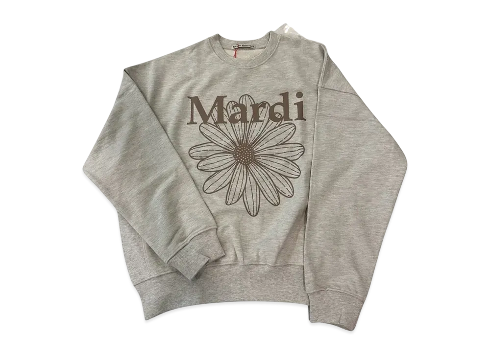 Mardi Mercredi Sweatshirt Flowermardi "Oatmeal Taupe"