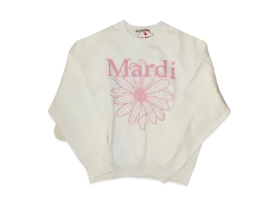 Mardi Mercredi Sweatshirt Flowermardi "White Pink"