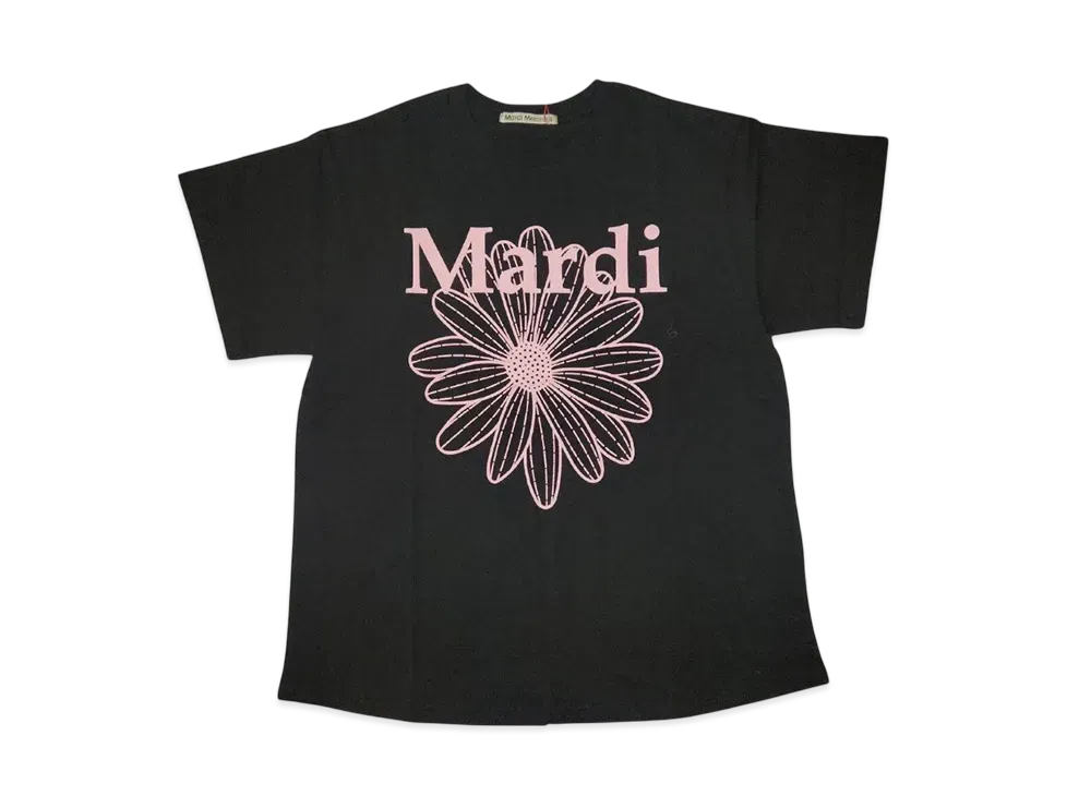 Mardi Mercredi T-Shirt Flowermardi "Black Pink"