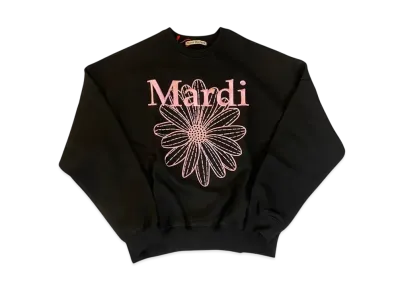 Mardi Mercredi Sweatshirt Flowermardi Needlework "Black Pink"