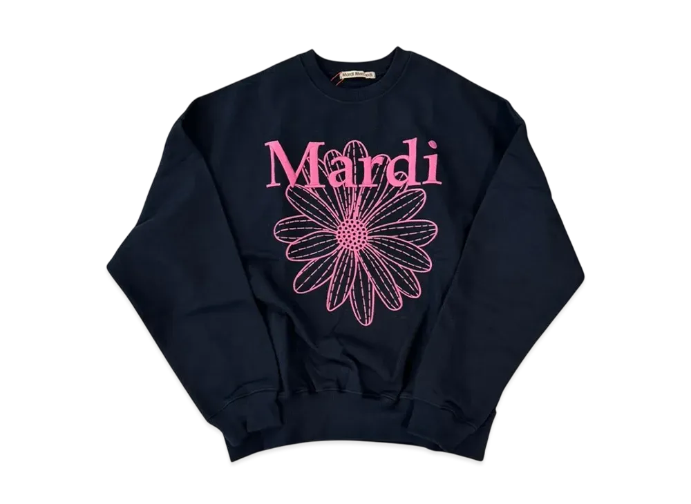 Mardi Mercredi Sweatshirt Flowermardi Needlework "Navy Fuchsia"