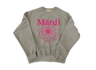 Mardi Mercredi Sweatshirt Flowermardi "Grey Pink"