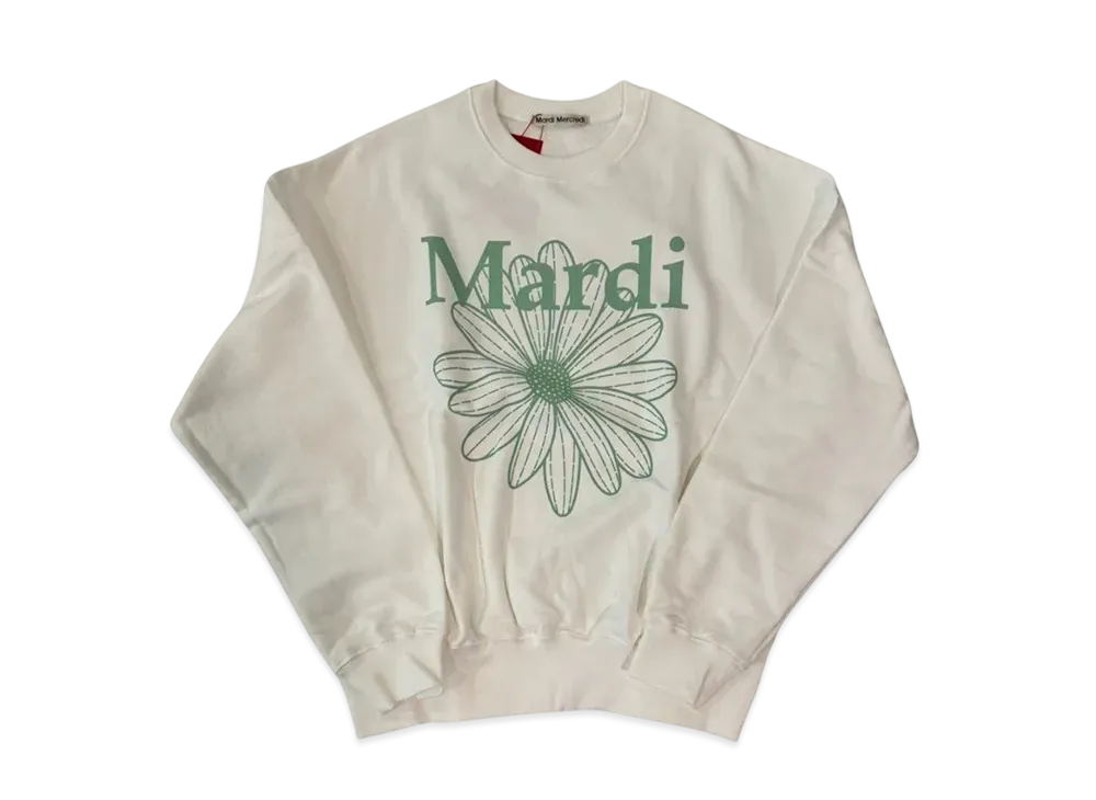 Mardi Mercredi Sweatshirt Flowermardi "White Mint"