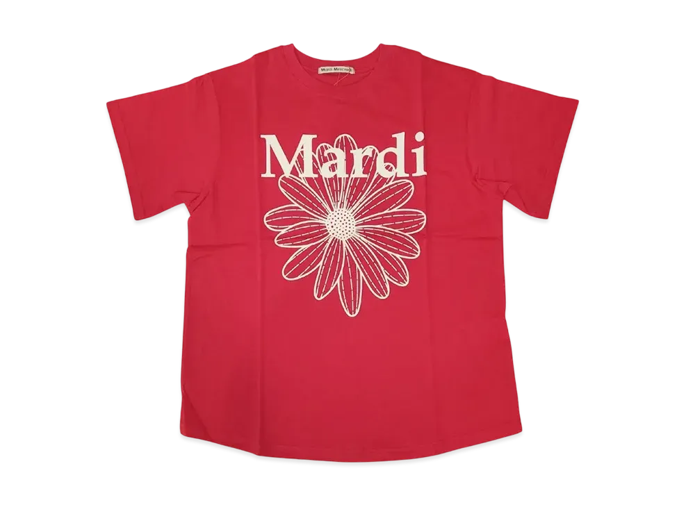 Mardi Mercredi T-Shirt Flowermardi "Red Ivory"