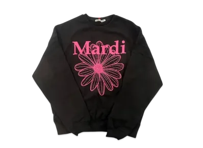 Mardi Mercredi Sweatshirt Flowermardi "Black Fuchsia"
