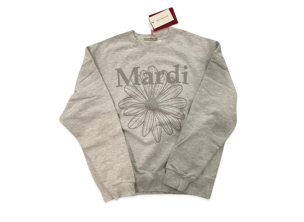 Mardi Mercredi Sweatshirt Flowermardi "Heather Lightgrey"