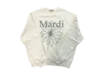 Mardi Mercredi Sweatshirt Flowermardi "White Lightgrey"