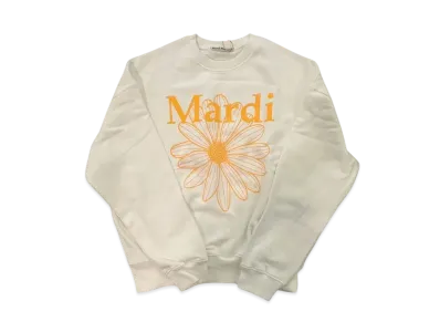 Mardi Mercredi Sweatshirt Flowermardi "White Tangerine"