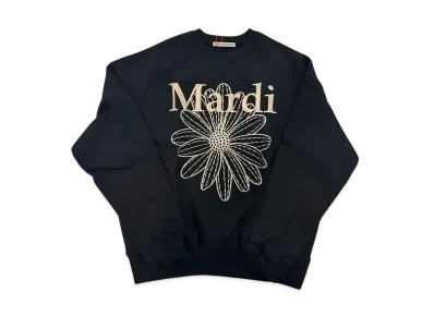 Mardi Mercredi Sweatshirt Flowermardi Needlework "Black Beige"