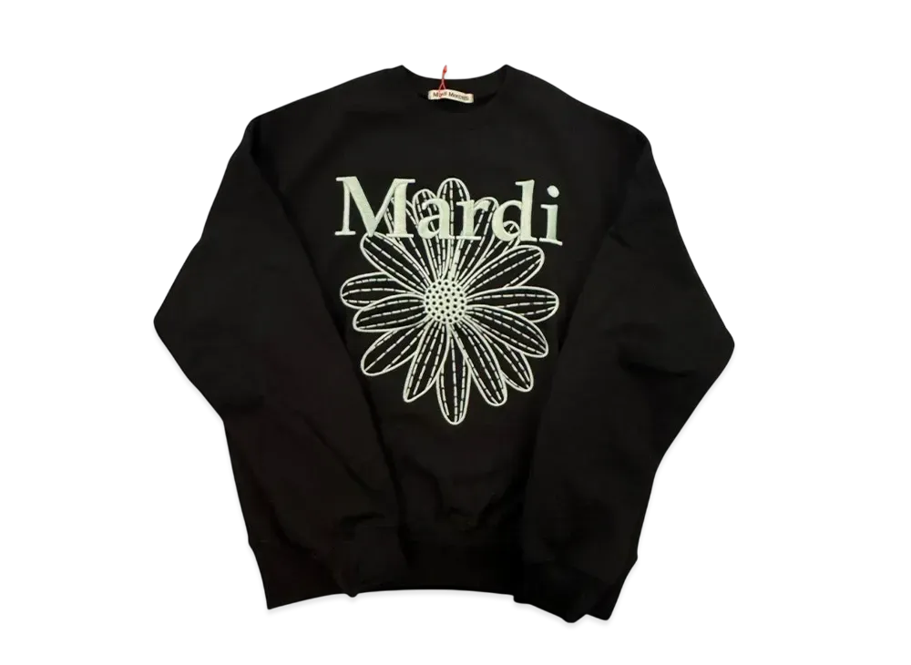 Mardi Mercredi Sweatshirt Flowermardi Needlework "Black Mint"