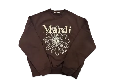 Mardi Mercredi Sweatshirt Flowermardi Needlework "Brown Cream"