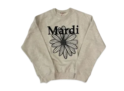 Mardi Mercredi Sweatshirt Flowermardi Needlework "Oatmeal Black"