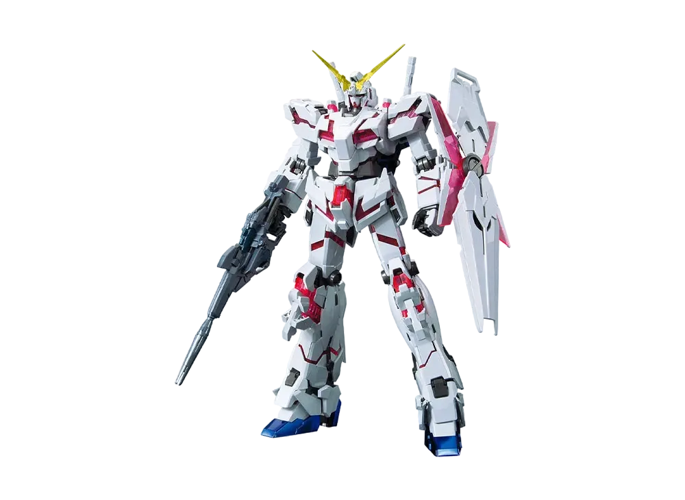 MG 1/100 RX-0 Unicorn Gundam (Red/Green Twin Frame Edition) Titanium Finish