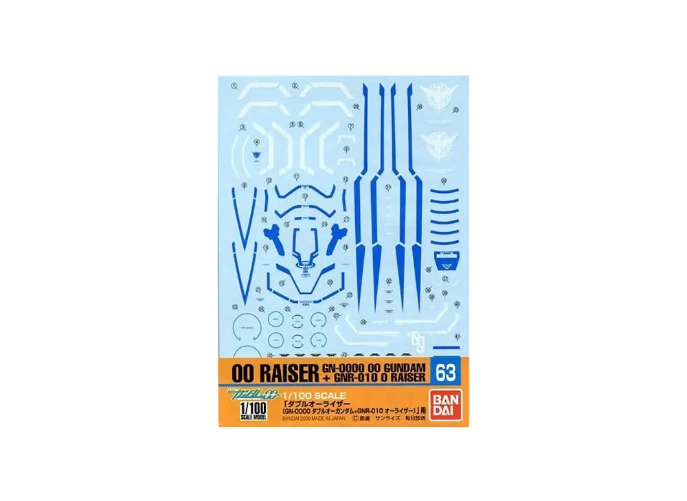 Gundam Decal No.63 MG 1/100 00 Raiser