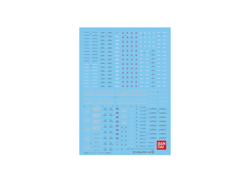 Gundam Decal No.34 MG 1/100 Strike Noir Gundam