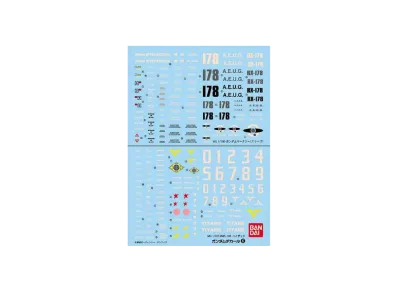 Gundam Decal No.6 MG 1/100 Gundam Mk-II (A.E.U.G.)/RMS-106 Hi-Zack
