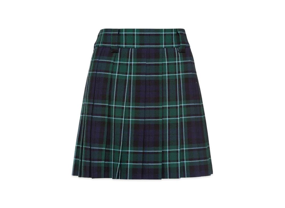 MIU MIU Women's Plaid Skirt "Blue"