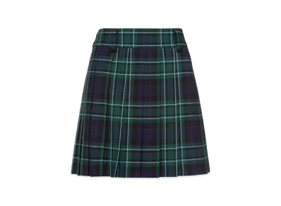 MIU MIU Women's Plaid Skirt "Blue"