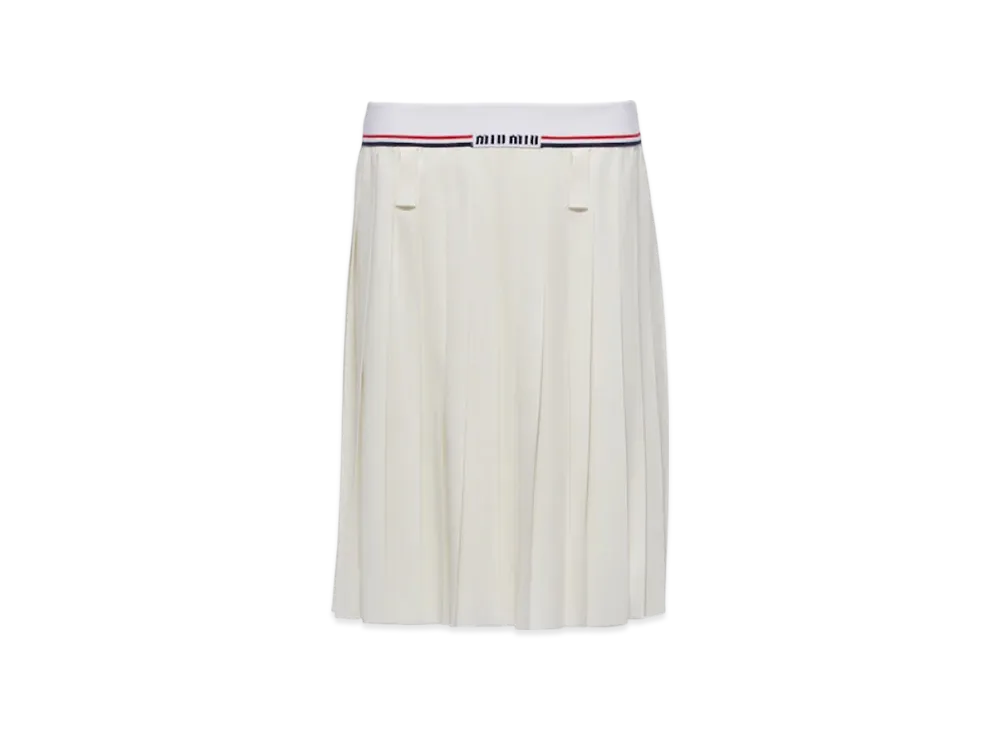 MIU MIU Women's Sable Skirt "White"