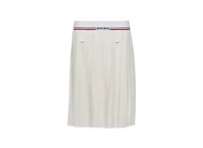 MIU MIU Women's Sable Skirt "White"