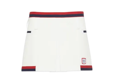 MIU MIU Women's Jersey Mini Skirt "White"