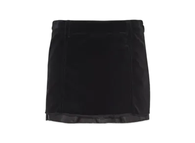 MIU MIU Women's Velvet Mini Skirt "Black"