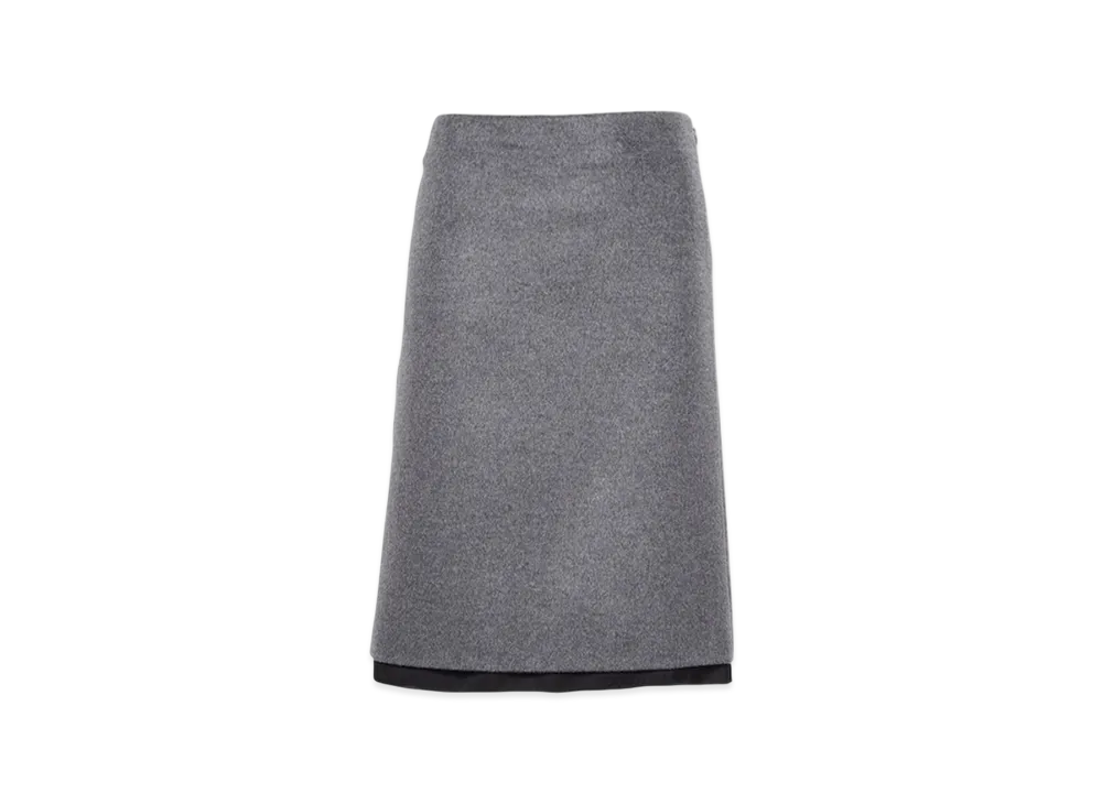 MIU MIU Women's Velour Skirt "Grey"