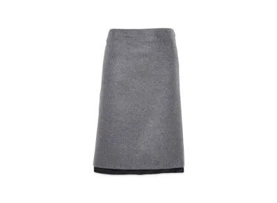 MIU MIU Women's Velour Skirt "Grey"