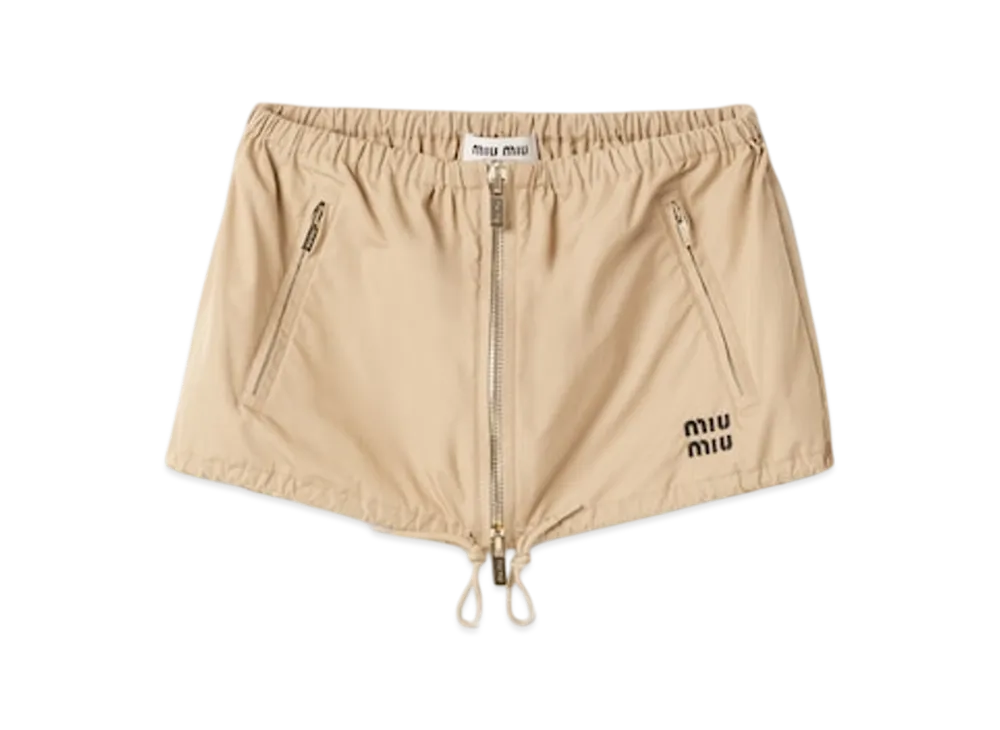 MIU MIU Women's Poplin Miniskirt "Cord"