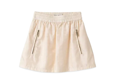 MIU MIU Women's Nylon Mini Skirt "Ivory"