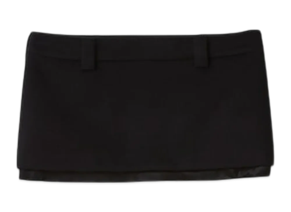 MIU MIU Women's Velour Miniskirt "Black"