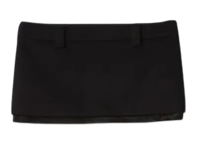 MIU MIU Women's Velour Miniskirt "Black"