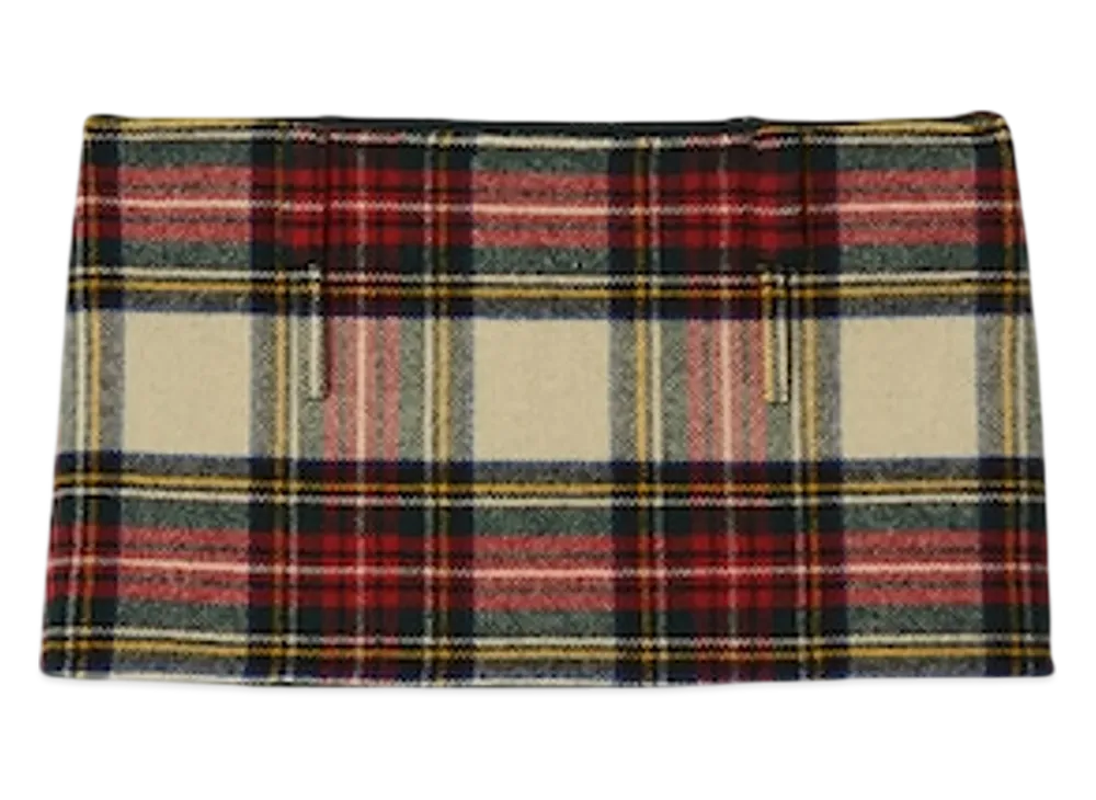 MIU MIU Women's Plaid Miniskirt "Ivory"