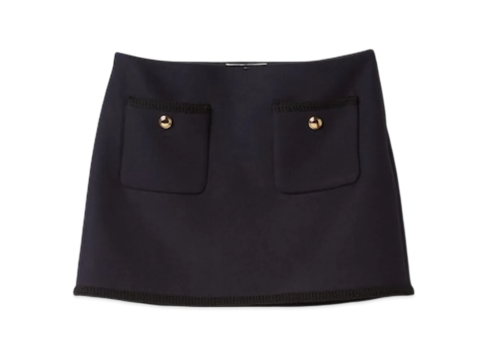 MIU MIU Women's Cloth Miniskirt "Navy"