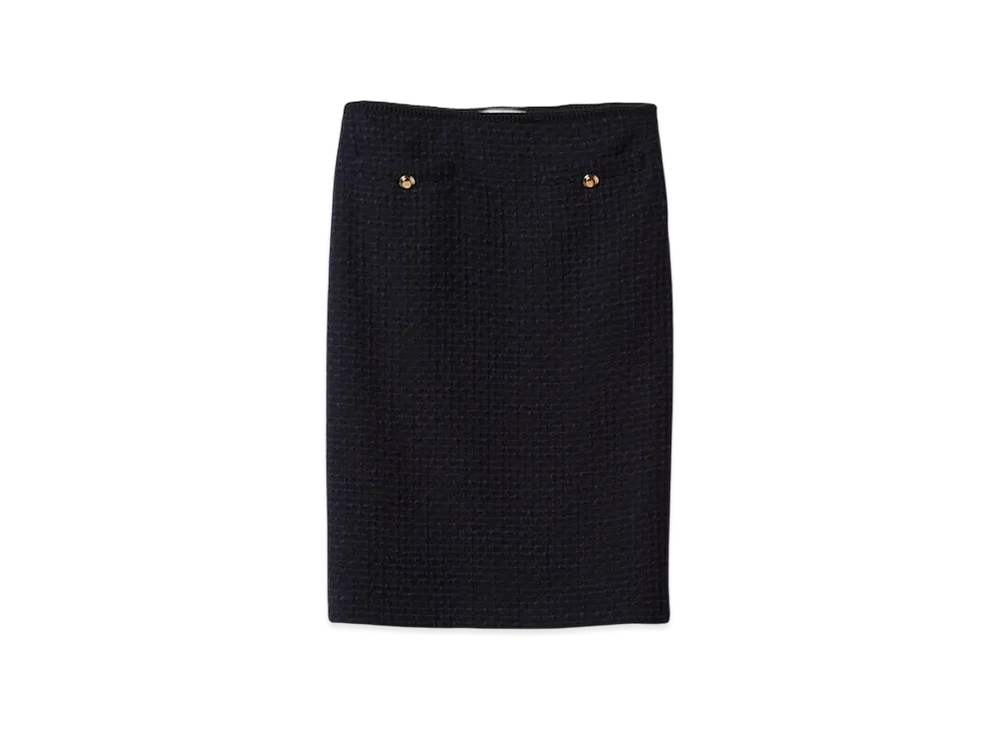 MIU MIU Women's Tweed Skirt "Navy"
