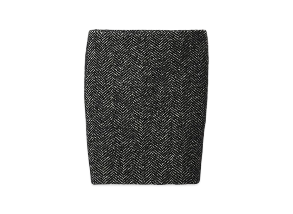 MIU MIU Women's Chevron Skirt "Black"