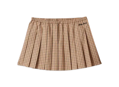 MIU MIU Women's Checked Miniskirt "Cord"