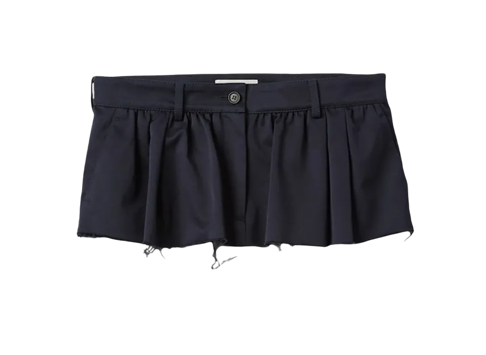 MIU MIU Women's Chino Mini Skirt "Navy"