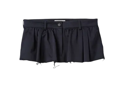 MIU MIU Women's Chino Mini Skirt "Navy"