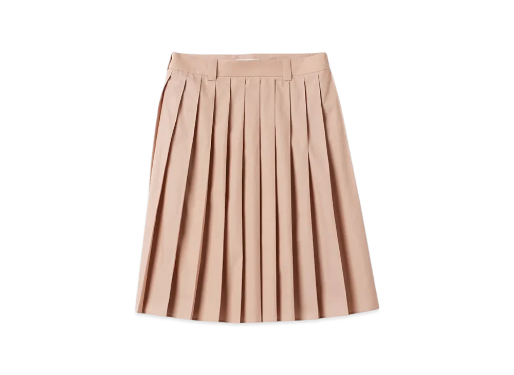 MIU MIU Women's Pleated Poplin Skirt "Cameo"