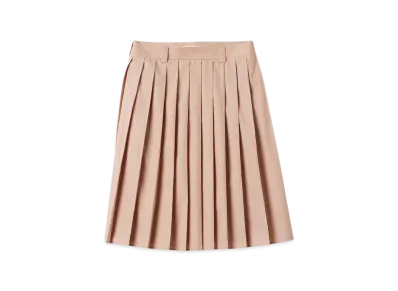 MIU MIU Women's Pleated Poplin Skirt "Cameo"