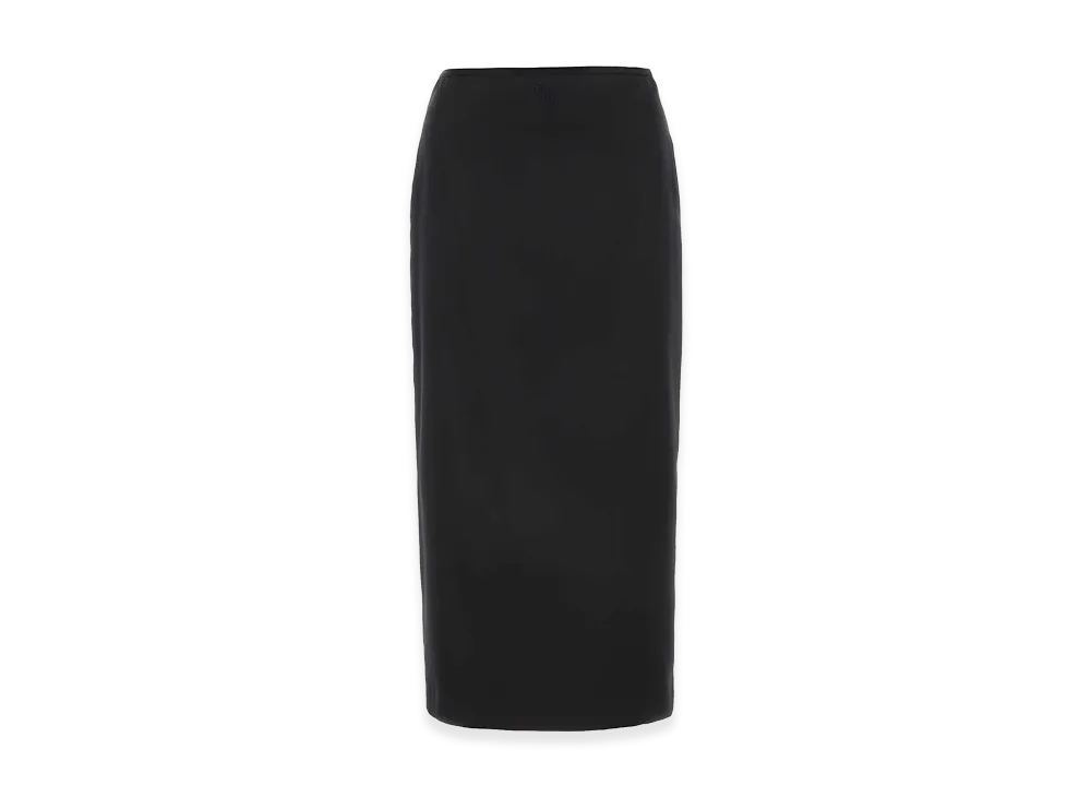 MIU MIU Women's Stretch Silk Skirt "Black"