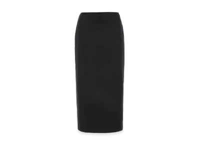 MIU MIU Women's Stretch Silk Skirt "Black"