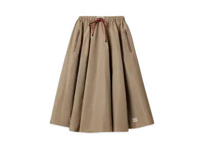 MIUMIU Women's Technical Fabric Skirt "Gray"