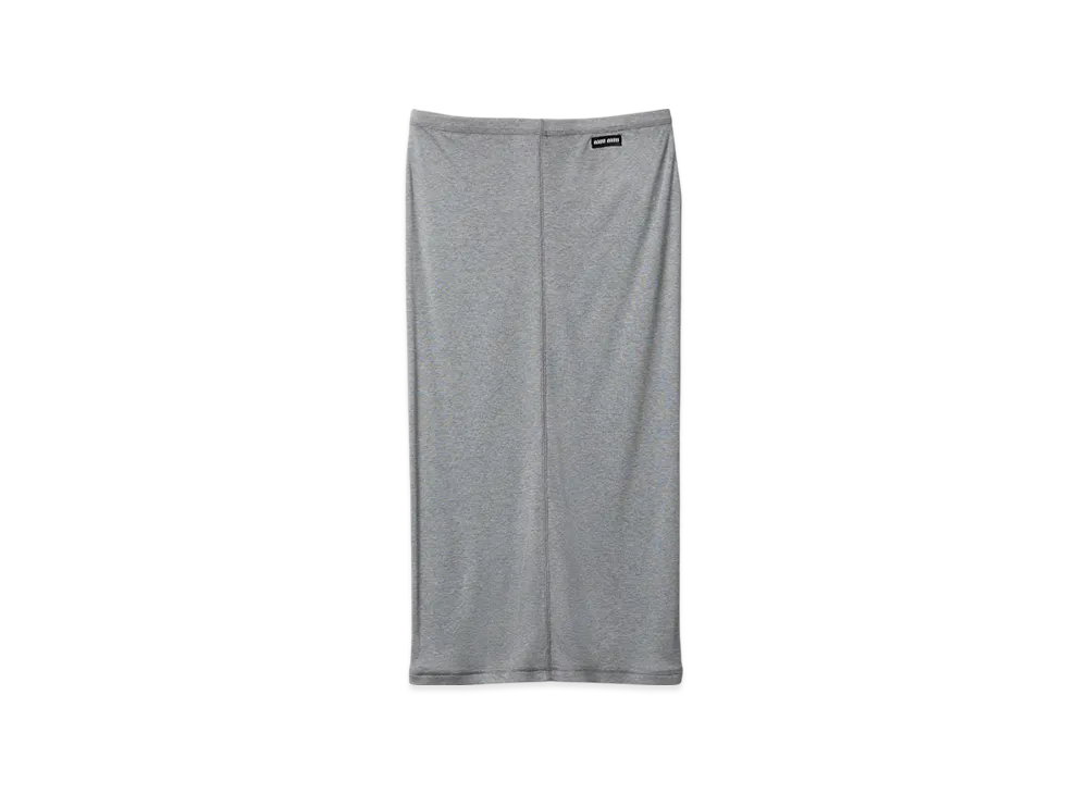 MIU MIU Jersey and Silk Skirt "Grey"