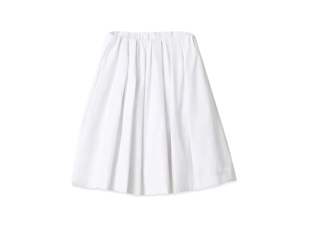 MIU MIU Women's Poplin and Jersey Skirt "White"