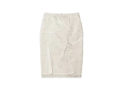 MIU MIU Women's Crepe Satin Skirt "White"