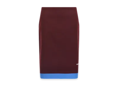 MIU MIU Women's Double Layer Skirt "Bordeaux"